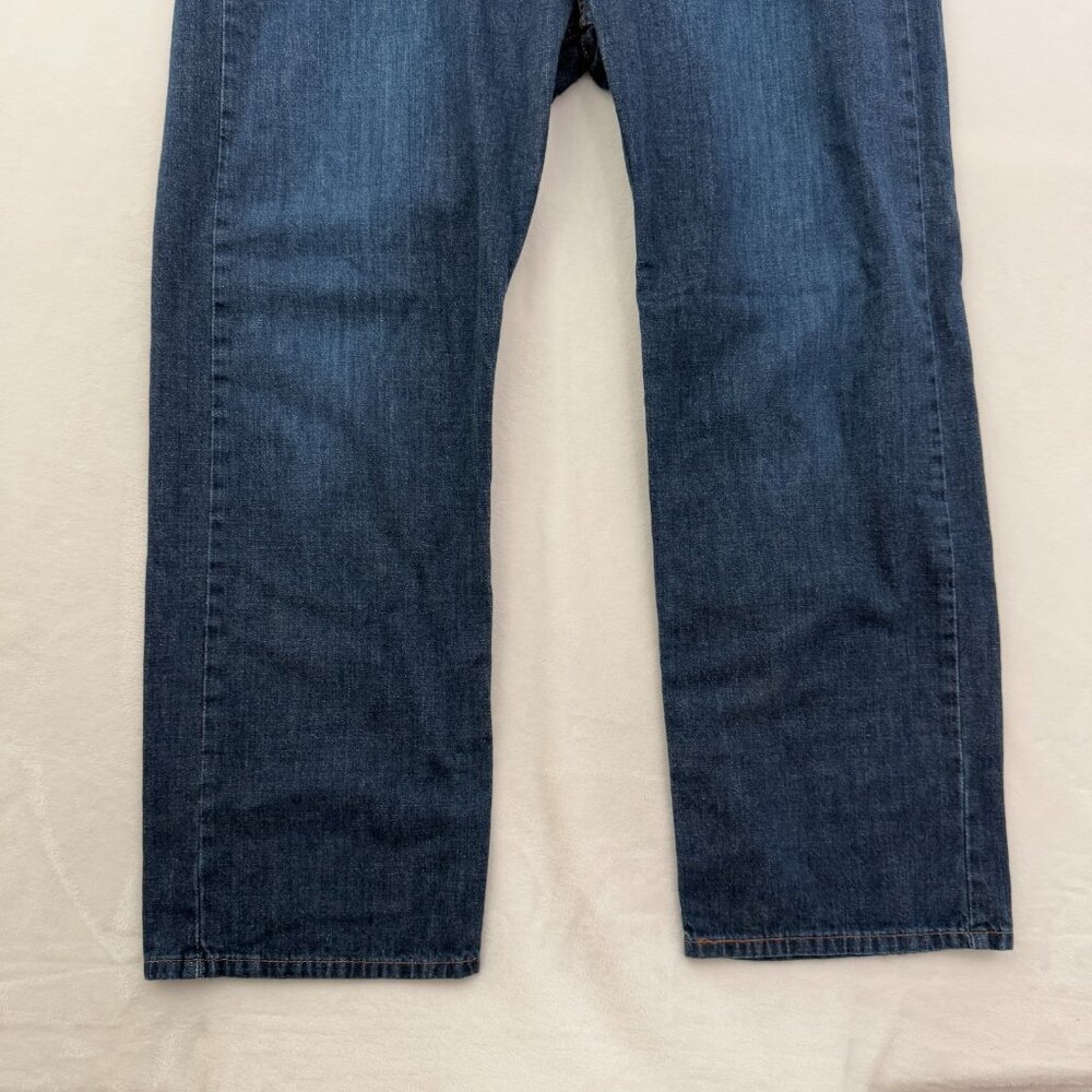 Levis 569 Jeans Mens 38x30 (40x29) Blue Loose Fit Straight Leg Whisker - Picture 10 of 13